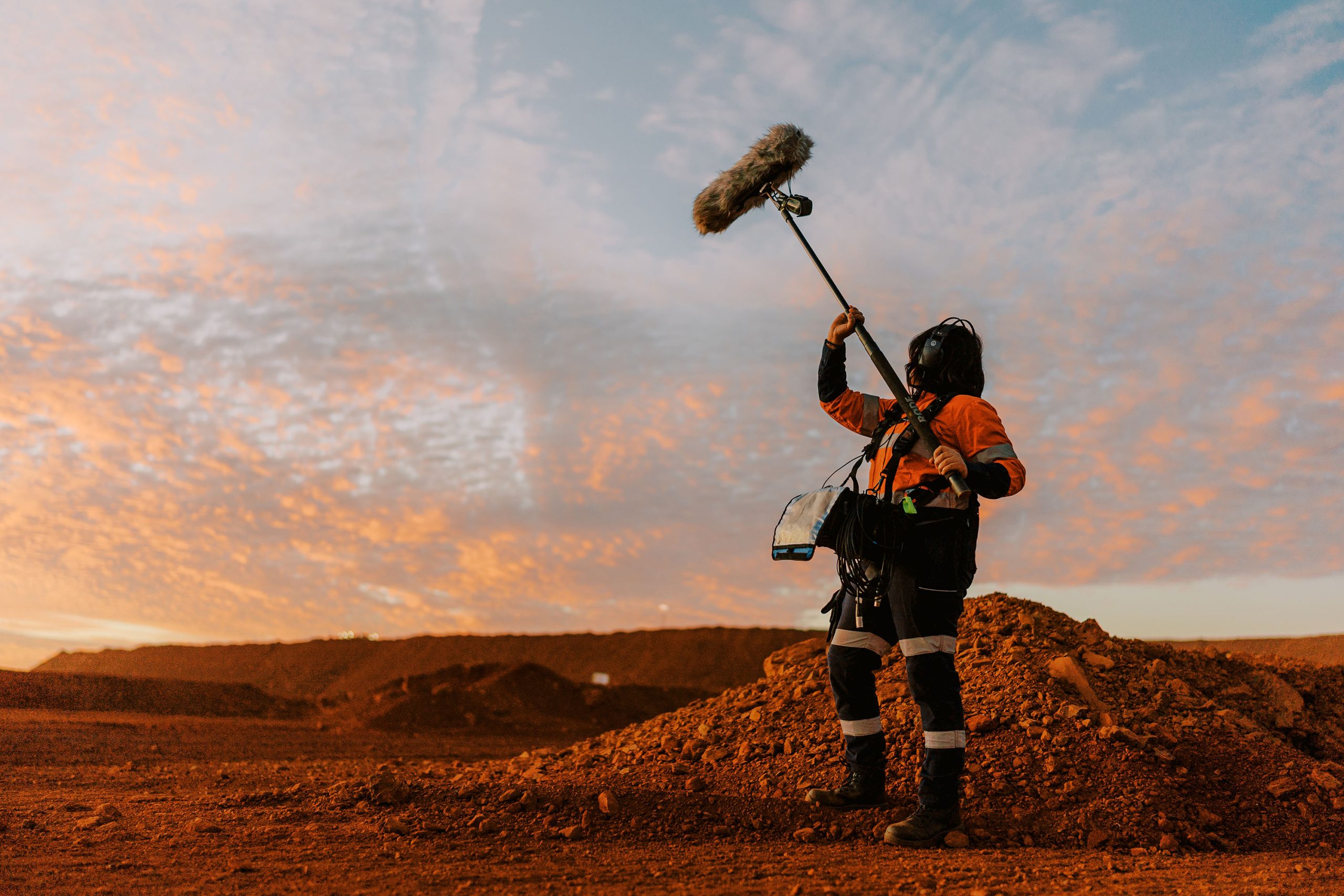 Sound recording in the Pilbara, Western Australia
